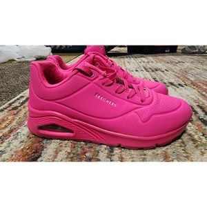 Sketchers UNO "Stand on Air" Hot Pink Womens Size 6.5